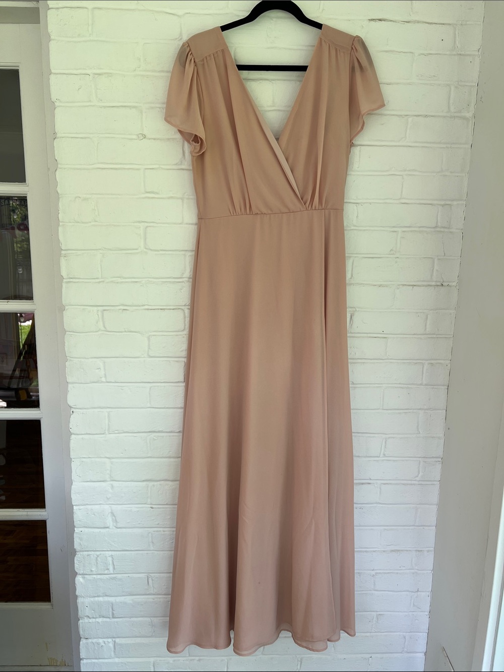 Lulu's Dusty Blush Wrap Maxi Dress